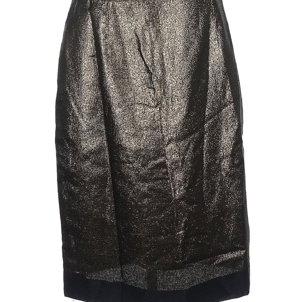 Tory Burch Black And Gold Pencil Skirt 12 Euc
